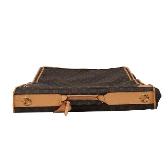 Louis Vuitton Lv Monogram Cabin Folding Garment Travel Bag Brown Logo Suit Jacke - Picture 14 of 16